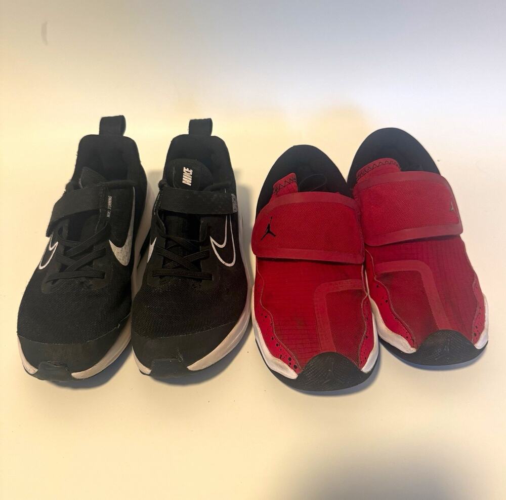 Nike Air Zoom Lot of 2 Youth Sneakers US 3Y Black/White + Jordan DQ9293